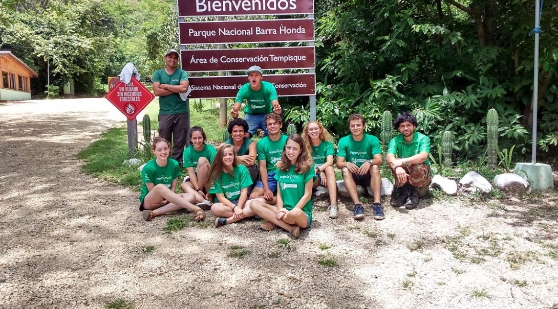 A group of high school students doing Projects Abroad's Conservation volunteering in Costa Rica A group photo during Conservation volunteering in Costa Rica for teenagers